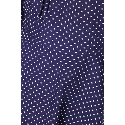 Navy - Side - Dorothy Perkins Womens-Ladies Spotted Front Tie Mini Dress