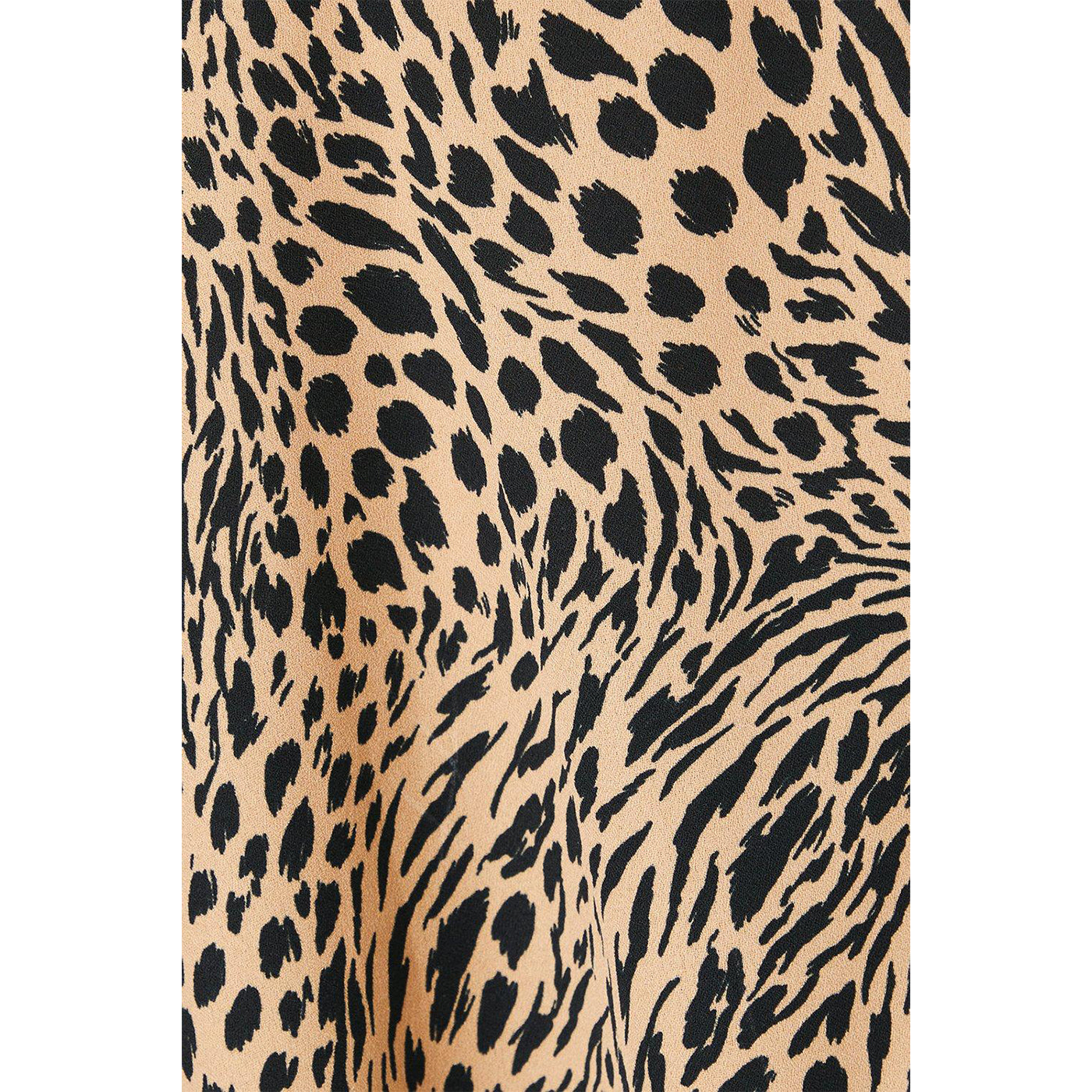 Brown-Black - Side - Dorothy Perkins Womens-Ladies Animal Print Blouse