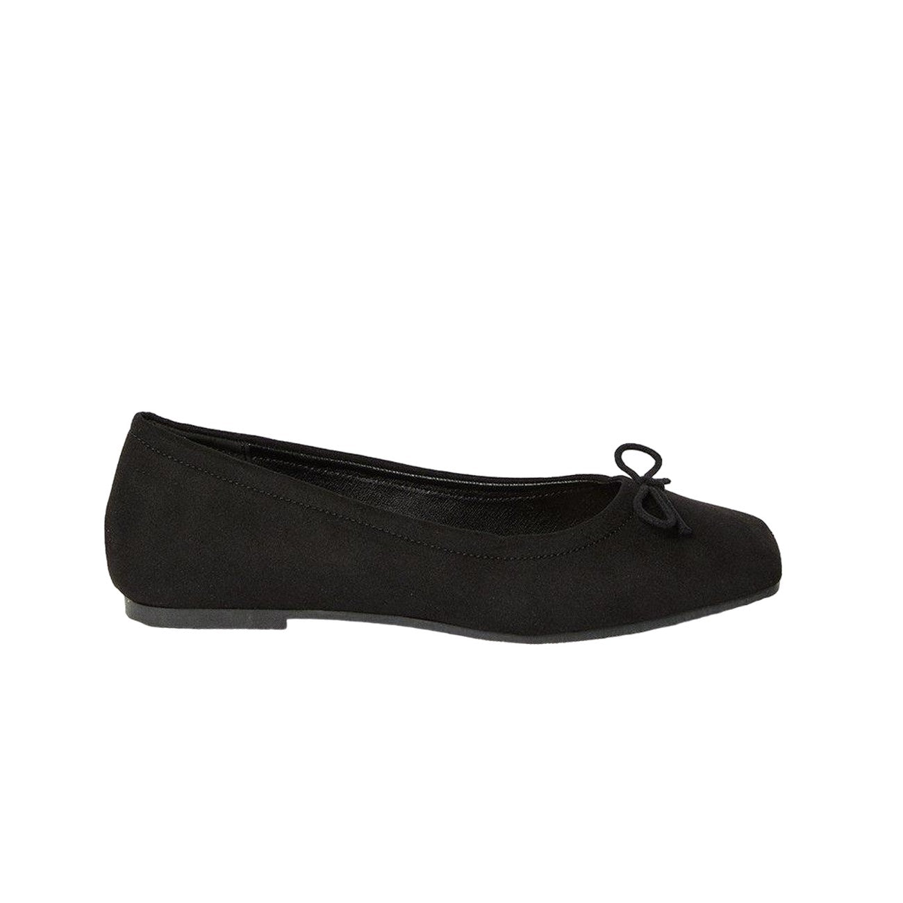 Natural Black - Back - Dorothy Perkins Womens-Ladies Lisa Bow Detail Ballerina Flats