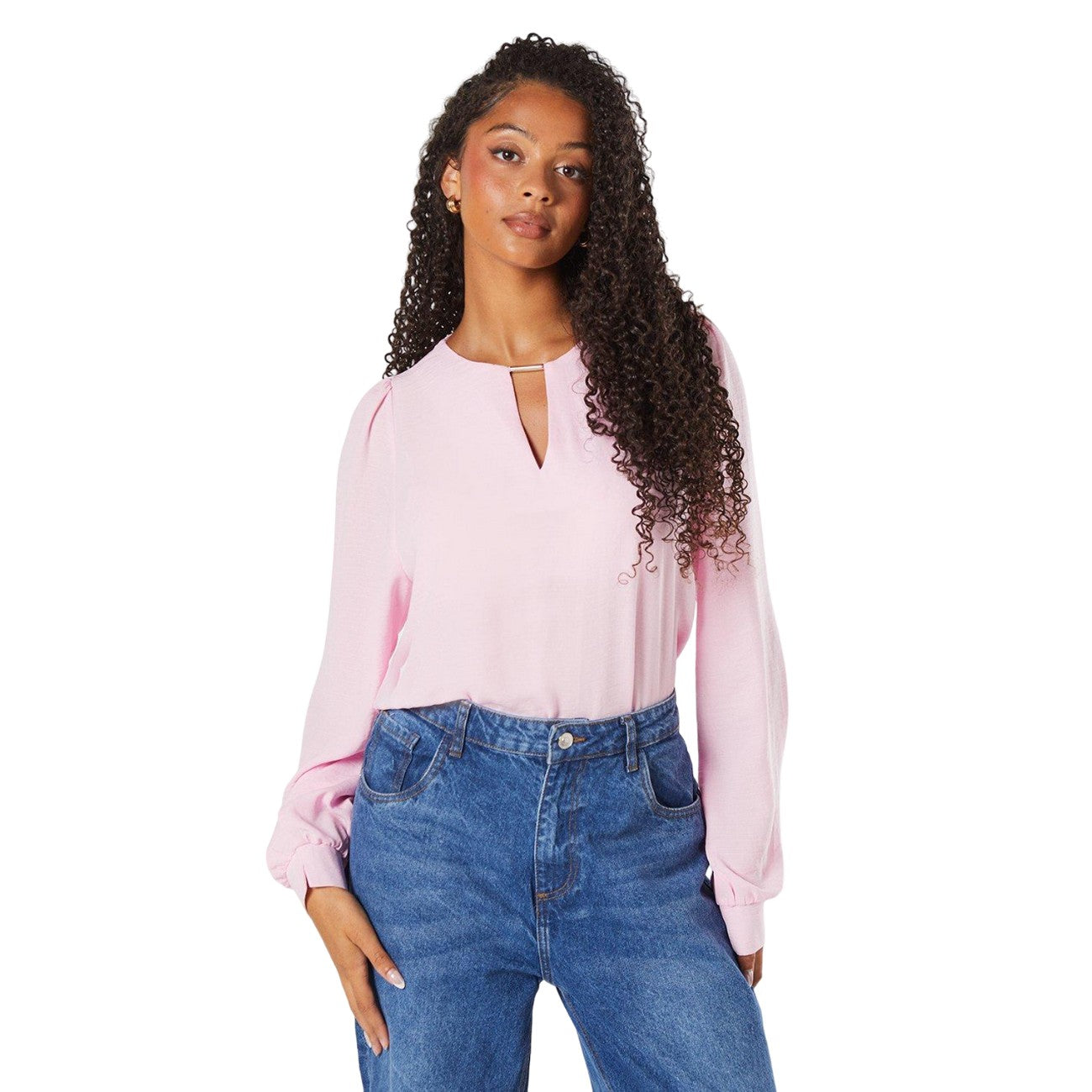 Pink - Front - Dorothy Perkins Womens-Ladies Overhead Tall Blouse