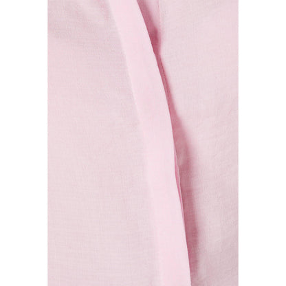 Pink - Side - Dorothy Perkins Womens-Ladies Button Through Tall Ruffle Shirt