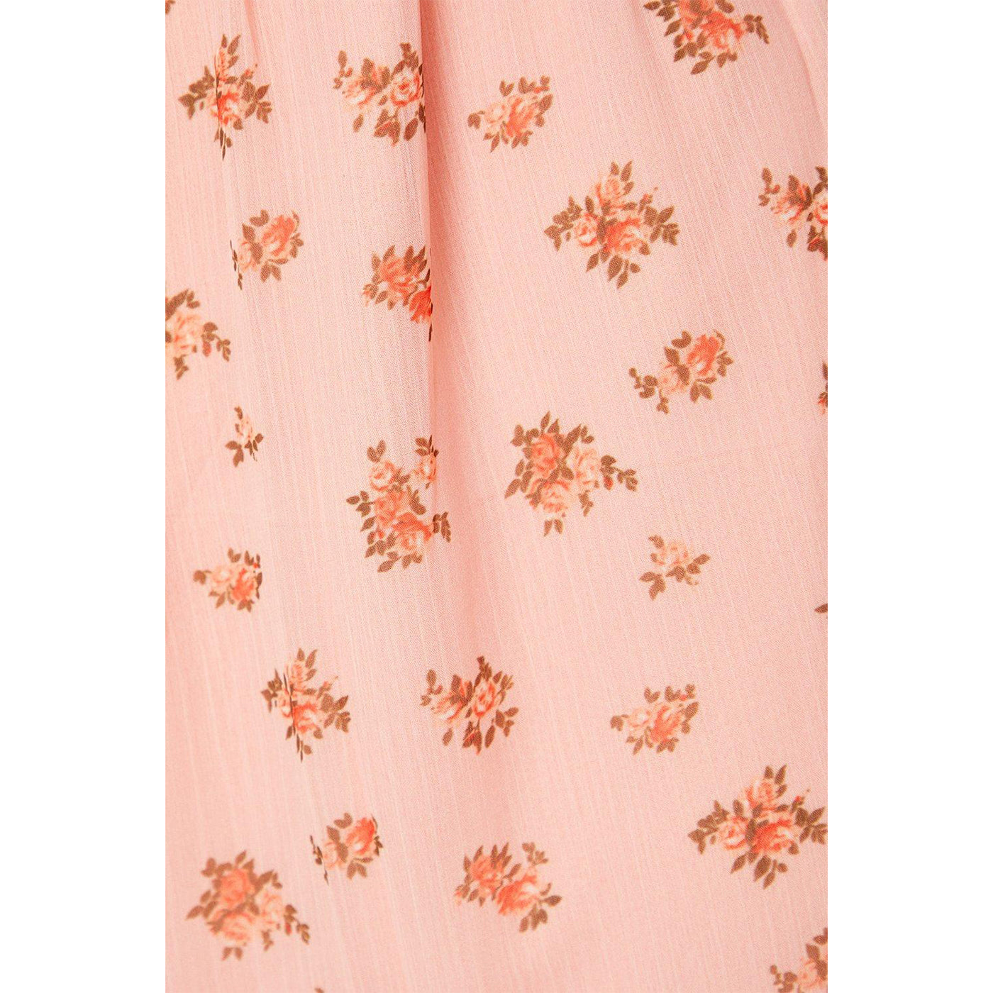 Pink - Side - Dorothy Perkins Womens-Ladies Tiered Chiffon Front Tie Petite Midi Dress