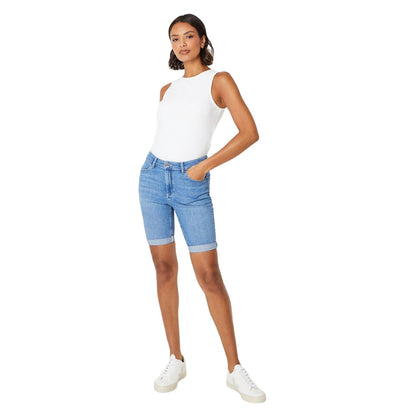 Light Wash - Lifestyle - Dorothy Perkins Womens-Ladies Denim Stretch Petite Shorts