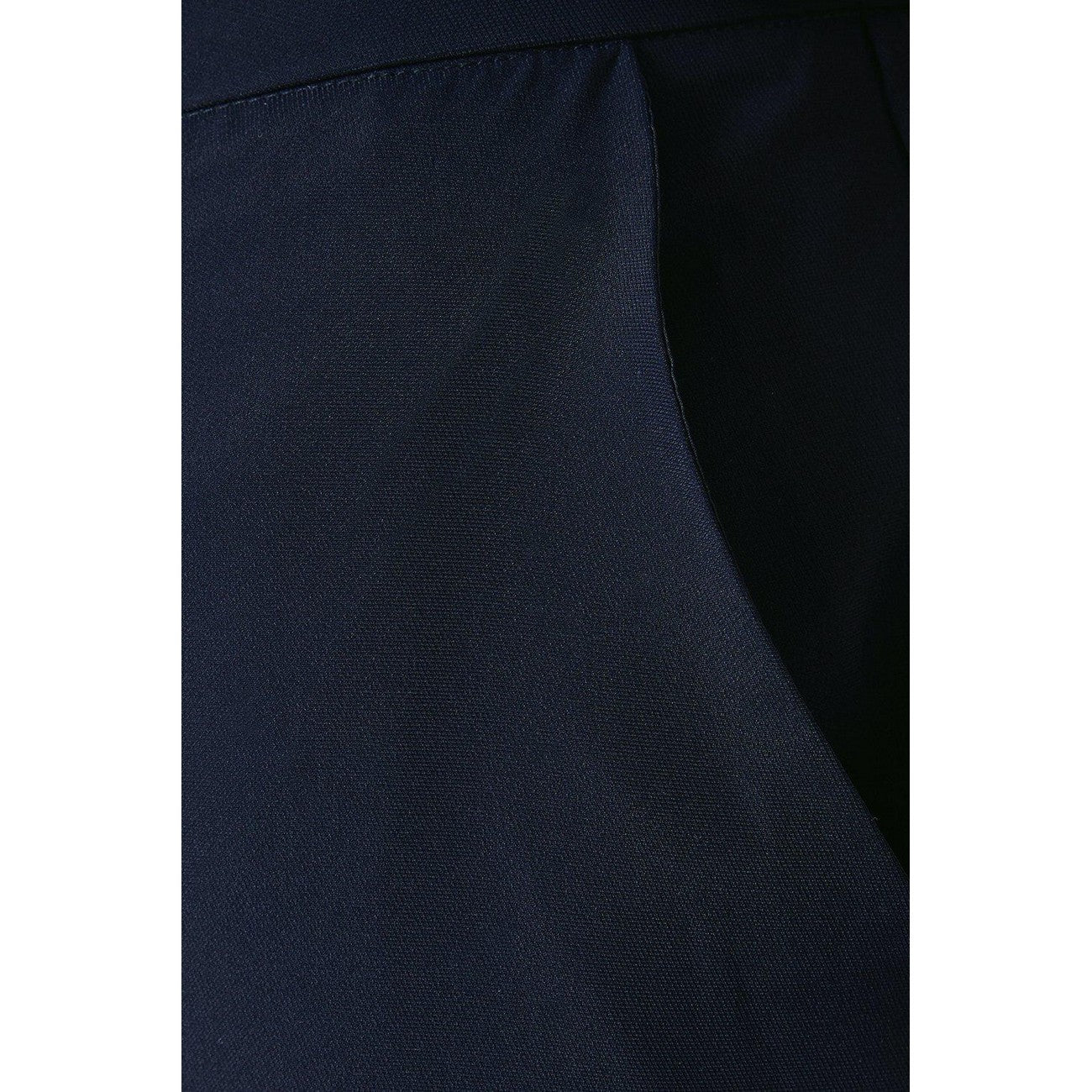 Navy - Side - Dorothy Perkins Womens-Ladies Pocket Tall Straight Trousers