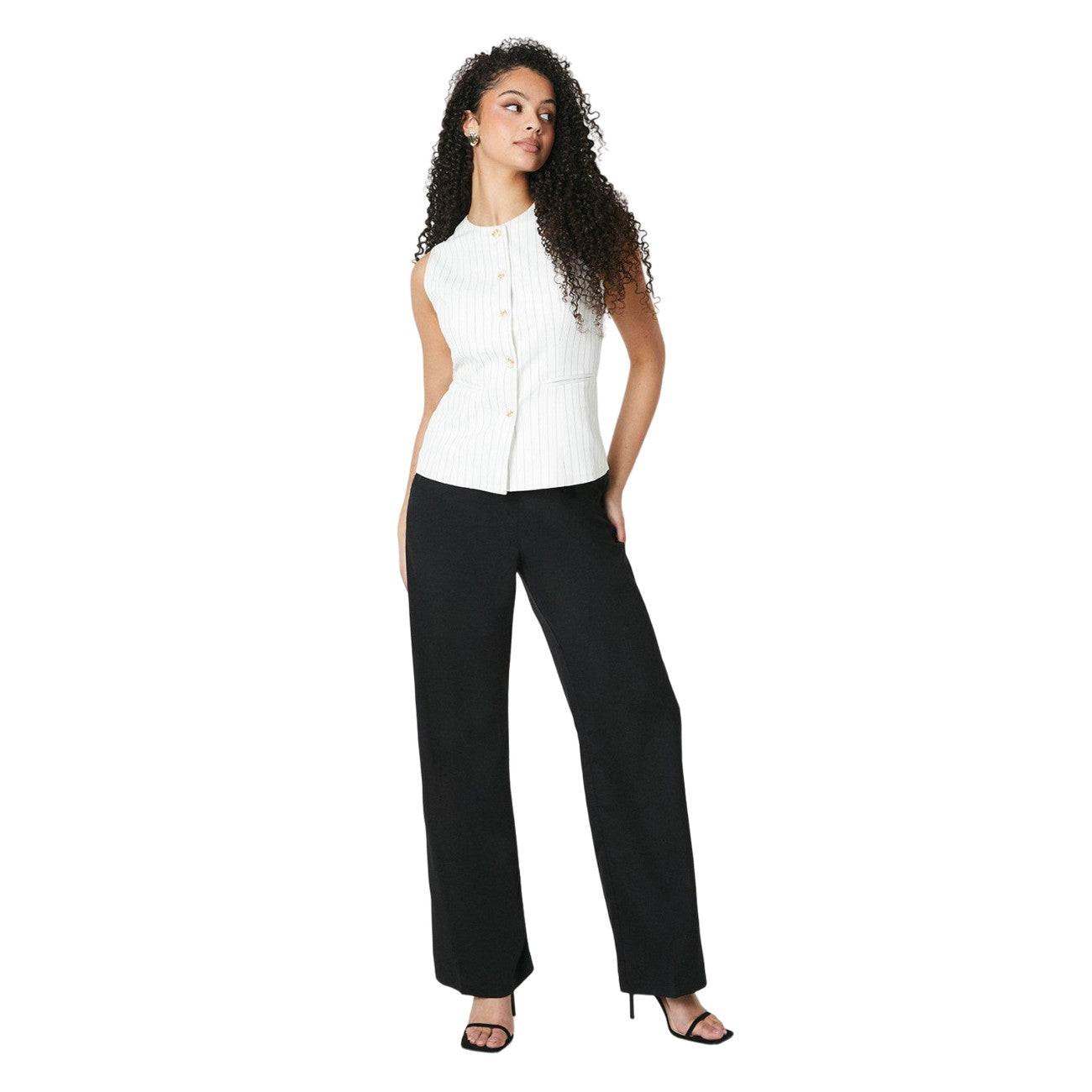 Black - Lifestyle - Dorothy Perkins Womens-Ladies Pocket Tall Straight Trousers