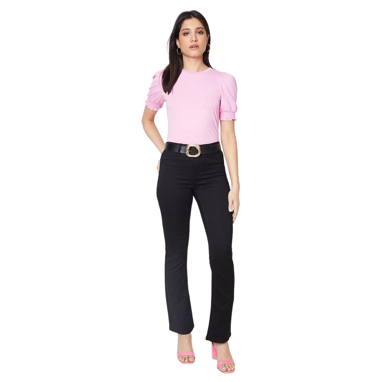Black - Lifestyle - Dorothy Perkins Womens-Ladies Flared Jeans