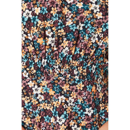 Multicoloured - Side - Dorothy Perkins Womens-Ladies Ditsy Floral Empire Flutter Midi Dress