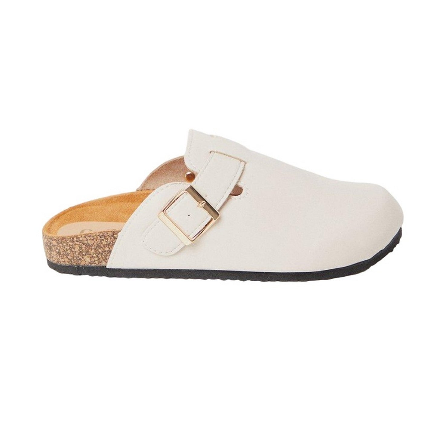 Natural - Back - Faith Womens-Ladies Habba Closed Toe Mules