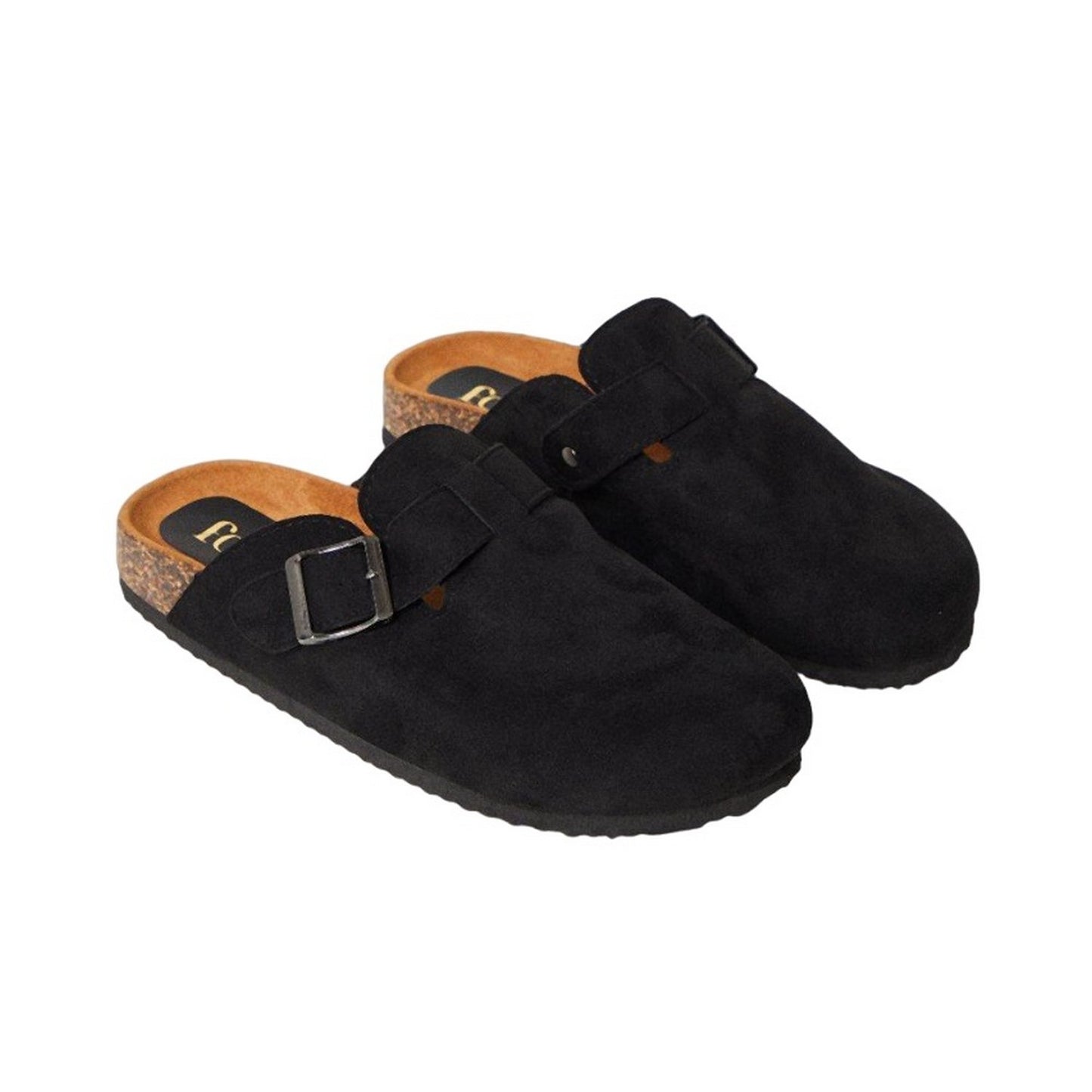 Natural Black - Front - Faith Womens-Ladies Habba Closed Toe Mules