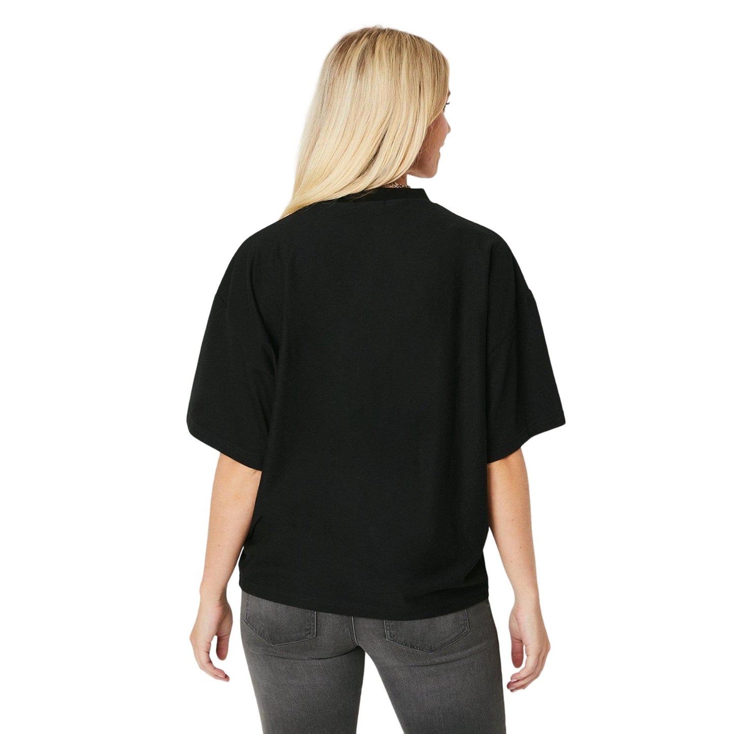 Black - Back - Dorothy Perkins Womens-Ladies Slouch T-Shirt