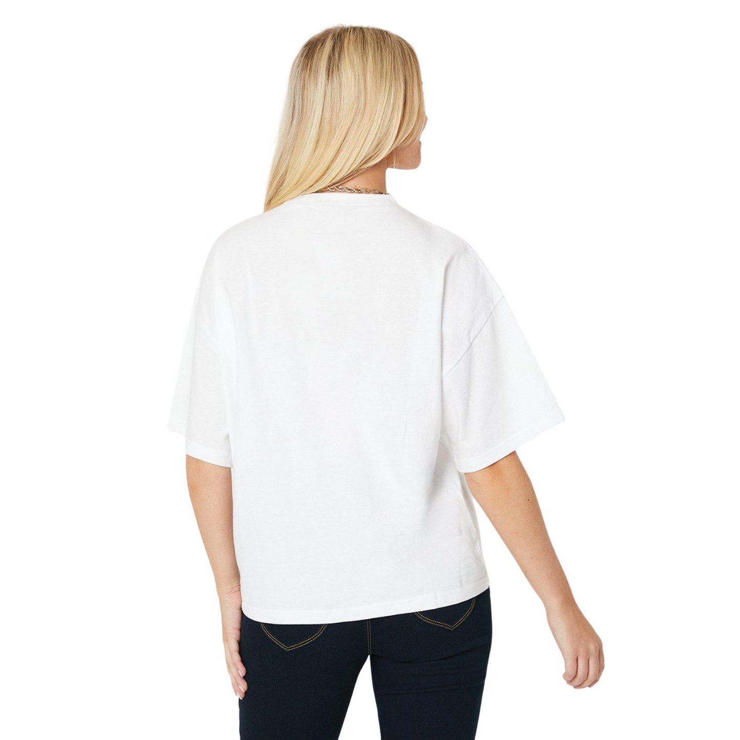 White - Back - Dorothy Perkins Womens-Ladies Slouch T-Shirt