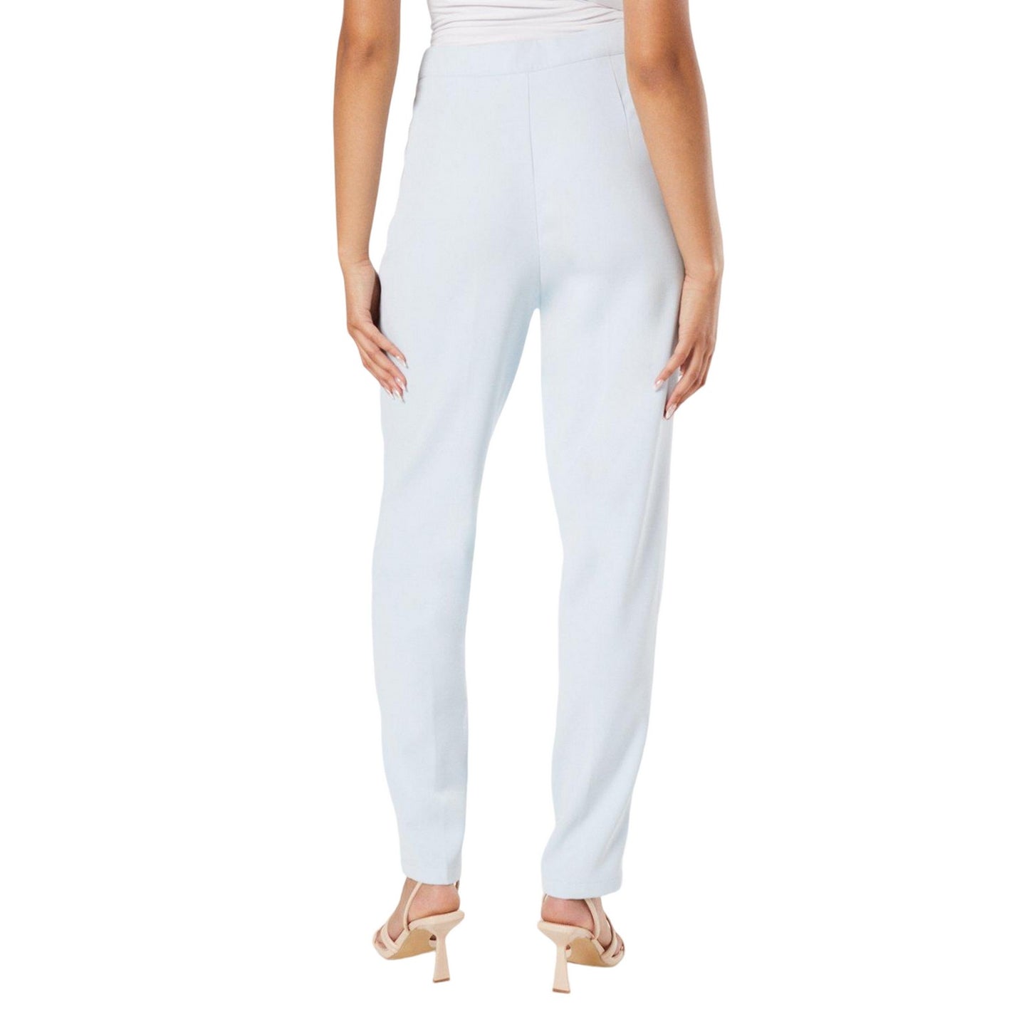 Light Blue - Back - Dorothy Perkins Womens-Ladies Double Button Tall Trousers