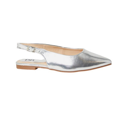 Silver - Back - Dorothy Perkins Womens-Ladies Pippins Sling Back Pumps