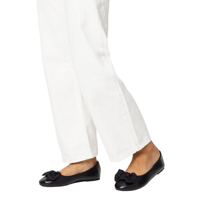 Black - Side - Dorothy Perkins Womens-Ladies Palmer Bow Wide Ballerina Flats