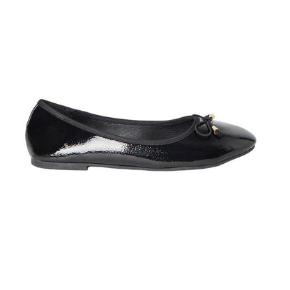 True Black - Back - Dorothy Perkins Womens-Ladies Tonya Comfort Bow Detail Wide Ballerina Flats