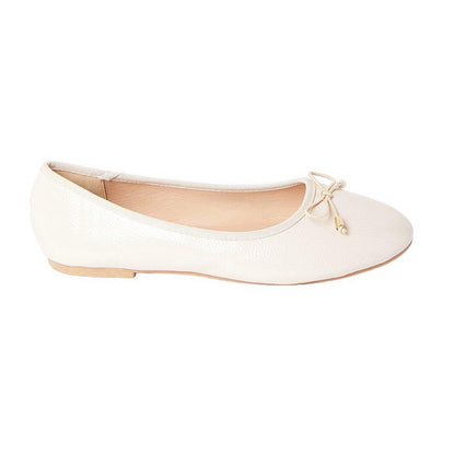 Blush - Back - Dorothy Perkins Womens-Ladies Tonya Comfort Bow Detail Wide Ballerina Flats