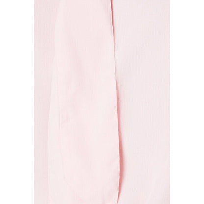 Blush - Side - Dorothy Perkins Womens-Ladies Chiffon Front Tie Long-Sleeved Blouse