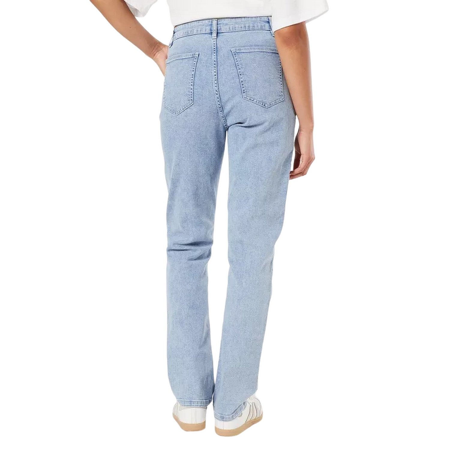 Light Wash - Back - Dorothy Perkins Womens-Ladies Pocket Detail Tall and Slim Jeans