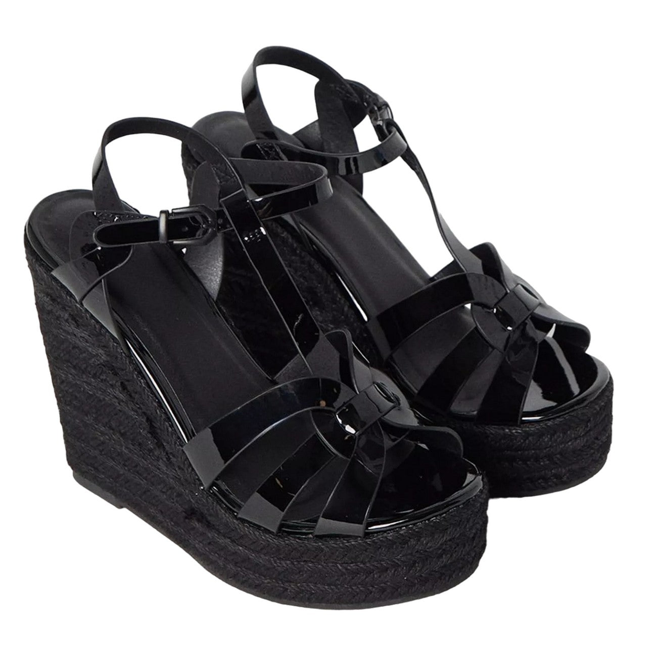 Black - Front - Dorothy Perkins Womens-Ladies Honey T-Bar Wedge Espadrilles