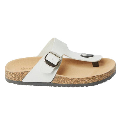 White - Back - Good For The Sole Womens-Ladies Memphis Flatform Flip Flops
