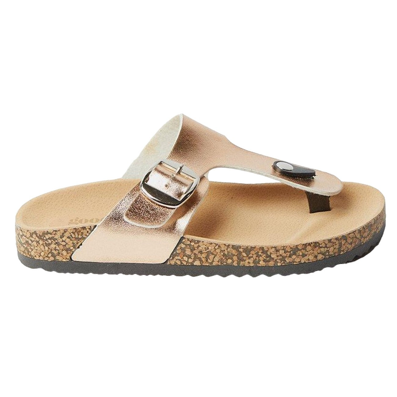 Rose Gold - Back - Good For The Sole Womens-Ladies Memphis Flatform Flip Flops