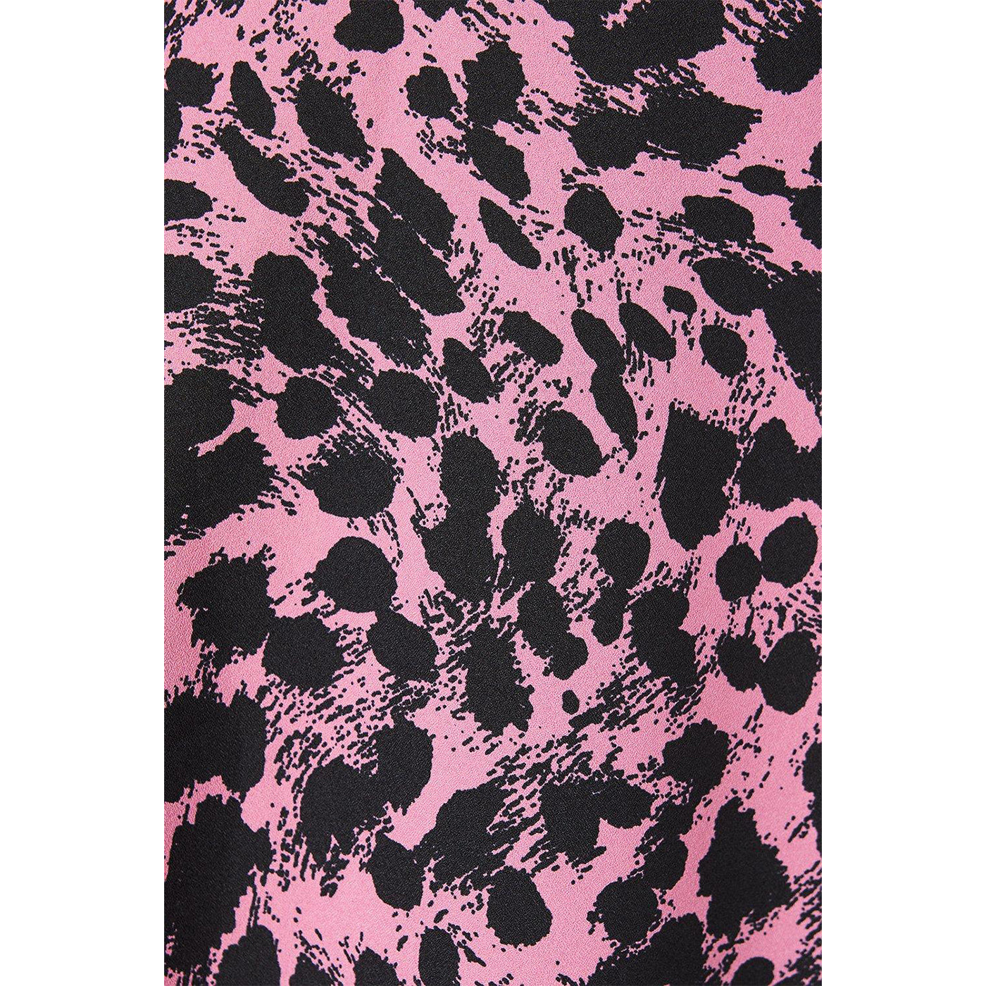 Pink - Side - Dorothy Perkins Womens-Ladies Abstract Lace V Neck Blouse