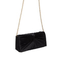 Black - Back - Dorothy Perkins Beauty Satin Twisted Clutch Bag