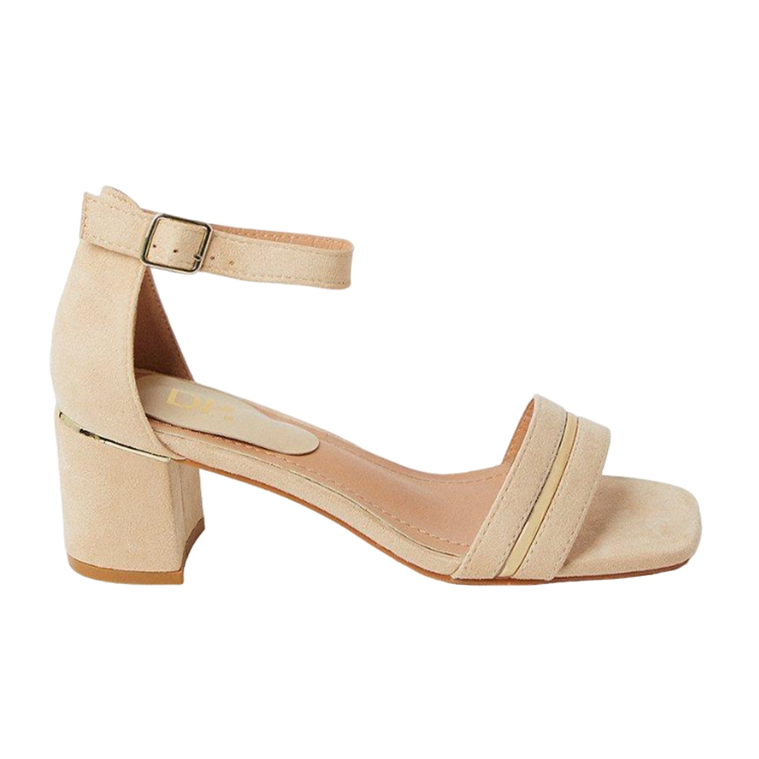 Beige - Back - Dorothy Perkins Womens-Ladies Sicily Block Heel Sandals