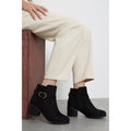 Natural Black - Lifestyle - Good For The Sole Womens-Ladies Heather Extra Wide Ankle Boots
