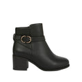 Black - Front - Good For The Sole Womens-Ladies Heather Extra Wide Ankle Boots