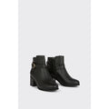 Black - Back - Good For The Sole Womens-Ladies Heather Extra Wide Ankle Boots