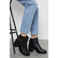Black - Lifestyle - Good For The Sole Womens-Ladies Heather Extra Wide Ankle Boots