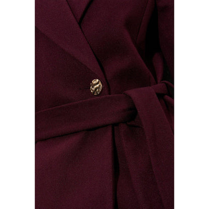 Berry - Side - Dorothy Perkins Womens-Ladies Longline Wrap Tall Coat
