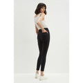 Black - Back - Dorothy Perkins Womens-Ladies Darcy Tall Skinny Ankle Grazer Jeans