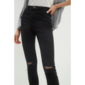 Black - Side - Dorothy Perkins Womens-Ladies Darcy Tall Skinny Ankle Grazer Jeans