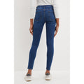 Indigo - Back - Dorothy Perkins Womens-Ladies Darcy Tall Skinny Ankle Grazer Jeans