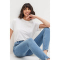 Light Wash - Front - Dorothy Perkins Womens-Ladies Darcy Tall Skinny Ankle Grazer Jeans