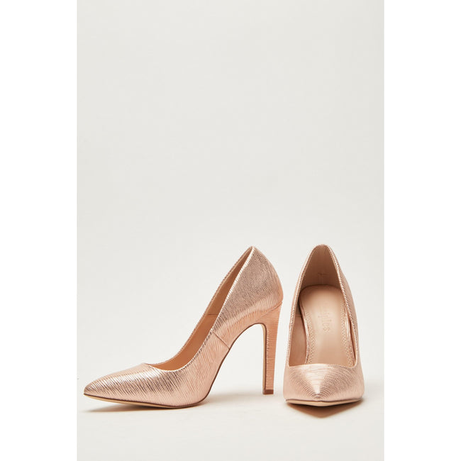 Rose gold pointed deals toe heels