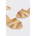 Blush - Back - Good For The Sole Womens-Ladies Annie Plain Extra Wide Block Heel Sandals
