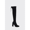 Black - Side - Dorothy Perkins Womens-Ladies Kels Block Heel Knee-High Boots