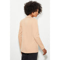 Camel - Back - Dorothy Perkins Womens-Ladies Button Fitted Blazer