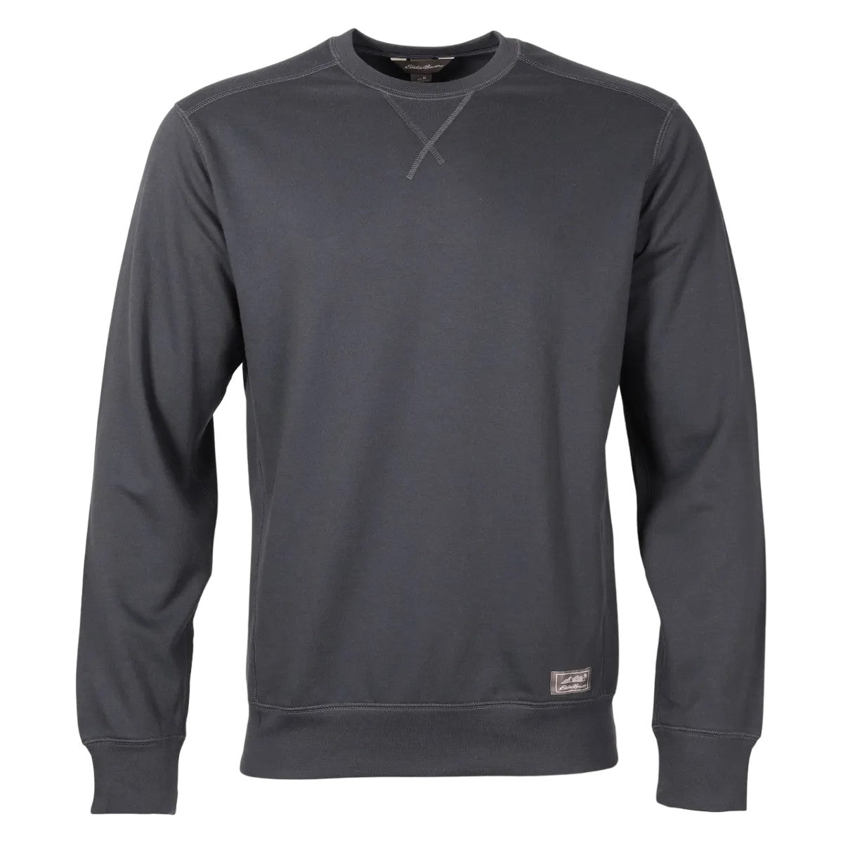Storm - Front - Eddie Bauer Mens Camp Fleece Crew Neck Long-Sleeved Sweatshirt