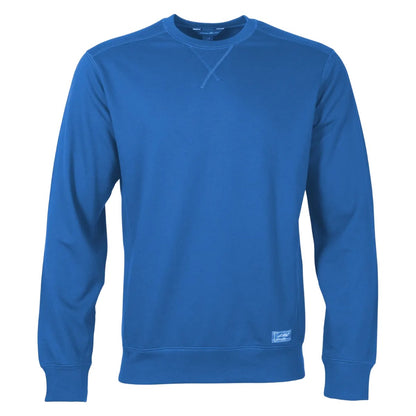 Brilliant Blue - Front - Eddie Bauer Mens Camp Fleece Crew Neck Long-Sleeved Sweatshirt