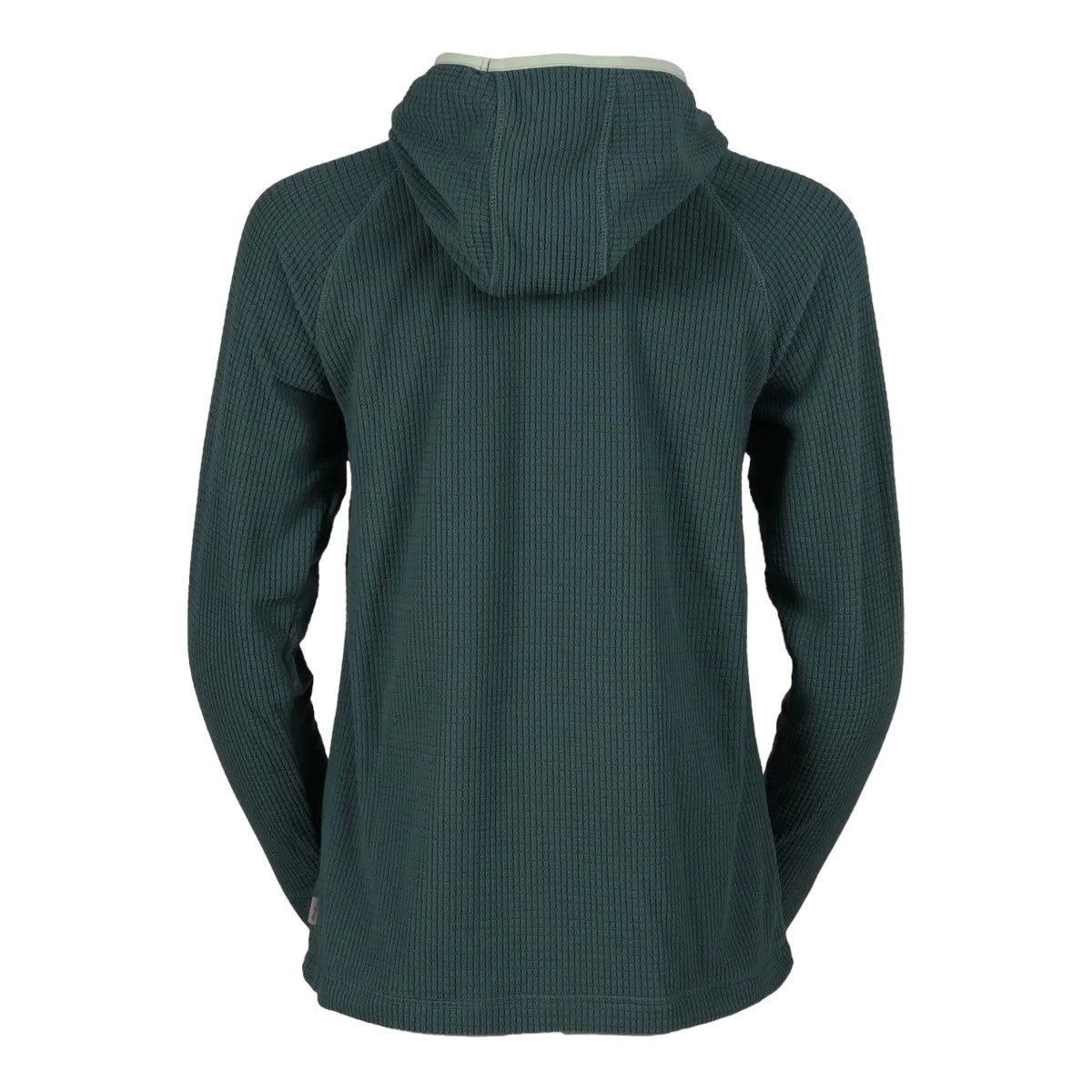 Dark Evergreen - Back - Eddie Bauer Womens-Ladies Quest Pro Grid Fleece Hoodie