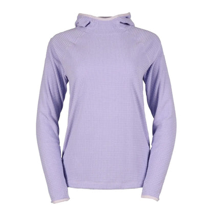 Periwinkle - Front - Eddie Bauer Womens-Ladies Quest Pro Grid Fleece Hoodie