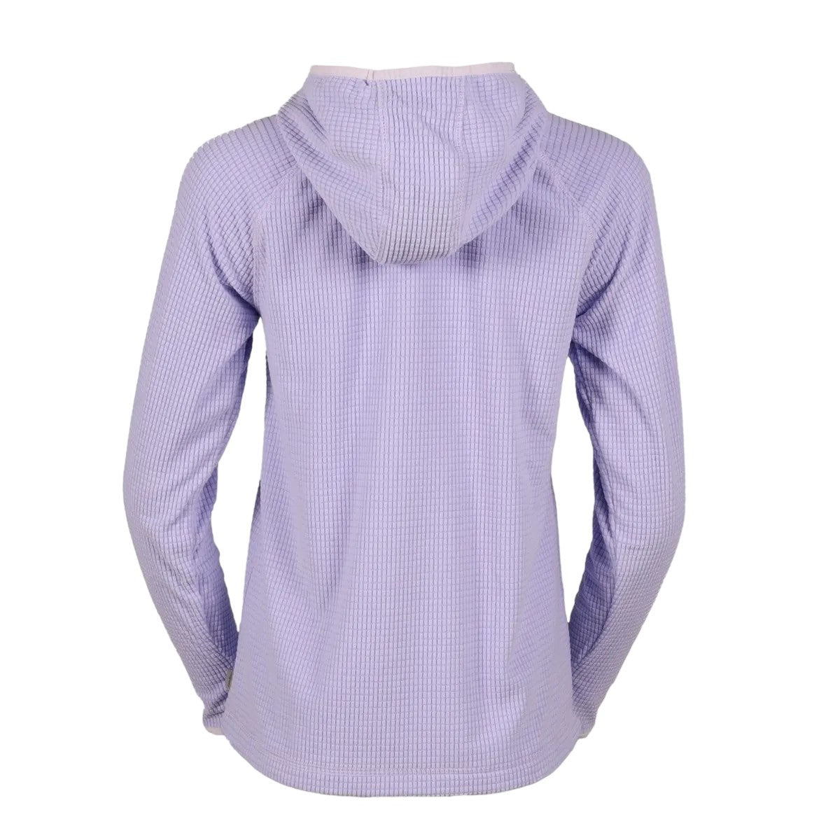Periwinkle - Back - Eddie Bauer Womens-Ladies Quest Pro Grid Fleece Hoodie
