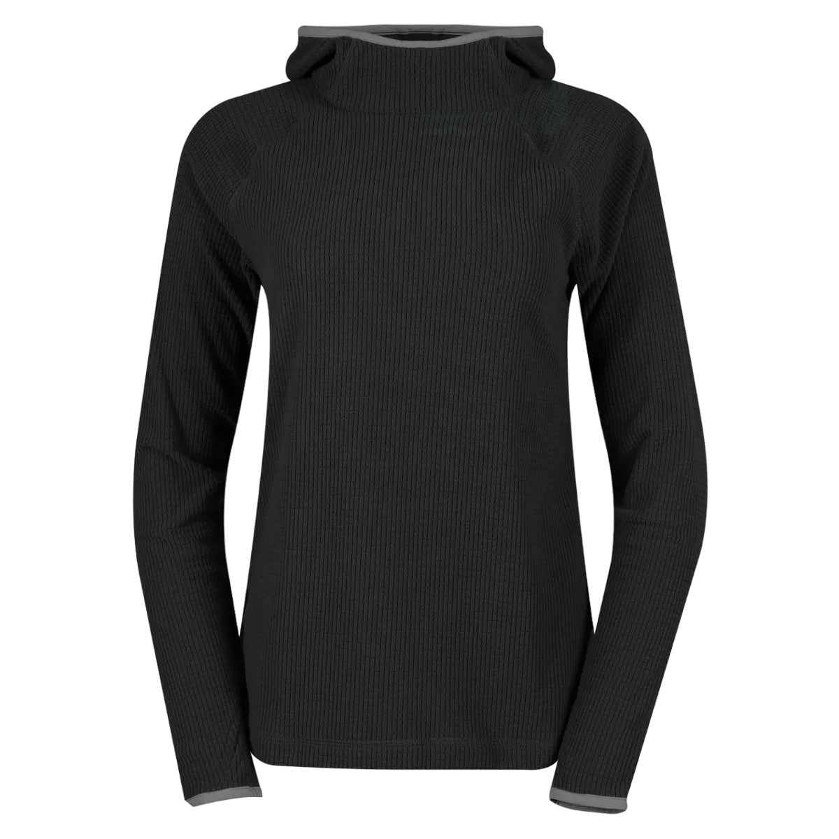 Black - Front - Eddie Bauer Womens-Ladies Quest Pro Grid Fleece Hoodie