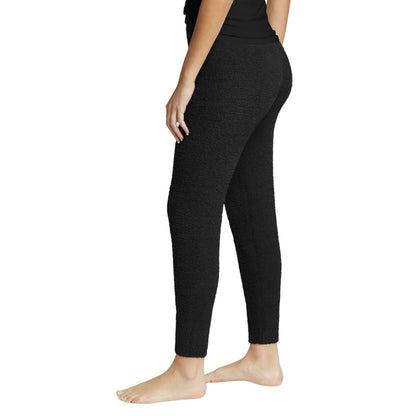 Black - Side - Eddie Bauer Womens-Ladies Soft Touch Jogging Bottoms