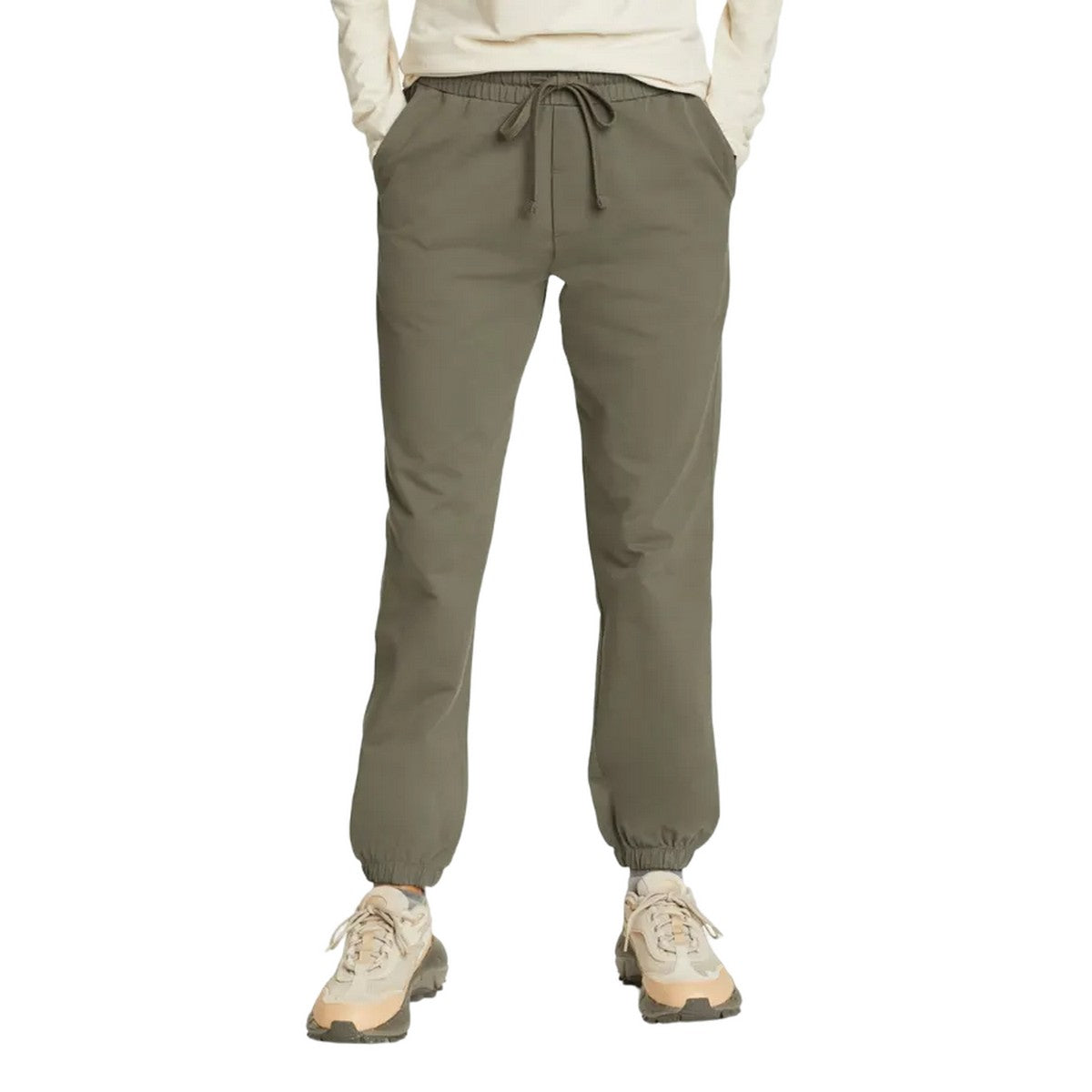 Sprig - Front - Eddie Bauer Womens-Ladies Versatrex Twill Jogging Bottoms