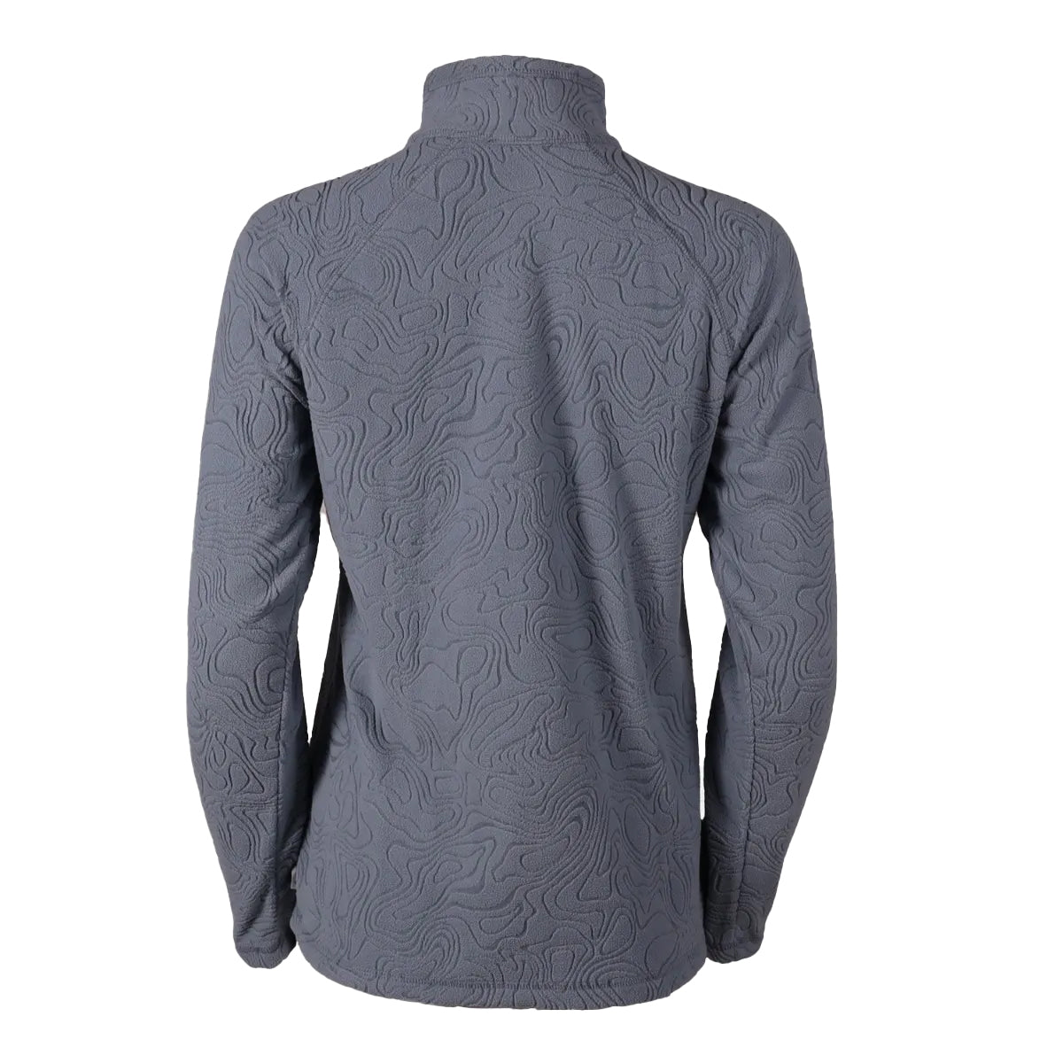 Chambray Blue - Back - Eddie Bauer Womens-Ladies Quest Quarter Zip Raglan Fleece Top